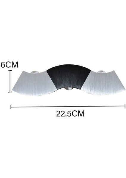 3 W LED Duvar Lambası Başucu Lambası Yatak Odası Oturma Odası Lamba Merdiven Duvar Lambası Koridor Alüminyum Iç (Beyaz Işık) (Yurt Dışından)
