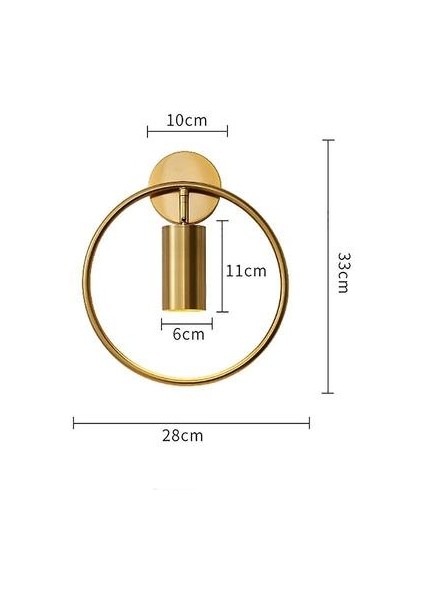 Post Modern LED Lüks Duvar Lambası 5 W GU10 AC95-260 V Oturma Odası Yatak Odası Başucu Duvar Fikstür Aydınlatma Kapalı (A) (Yurt Dışından)