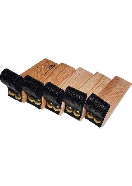 Premium Siyah Deri Kapı Altlığı Kapı Stoperi Stopper Kapı Durdurucu (5li Paket)