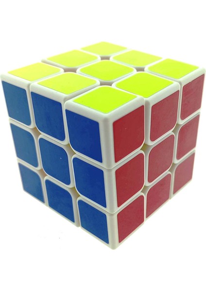 Beyaz Zemin Üzeri Renkli Zeka Küpü 3X3X3-6,8 cm