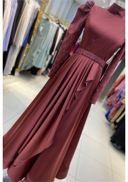 Qks Abiye Elbise 9280 #22-04#