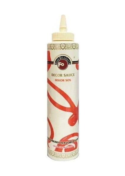 Çilek Aromalı Dekor Topping Sos 750 gr