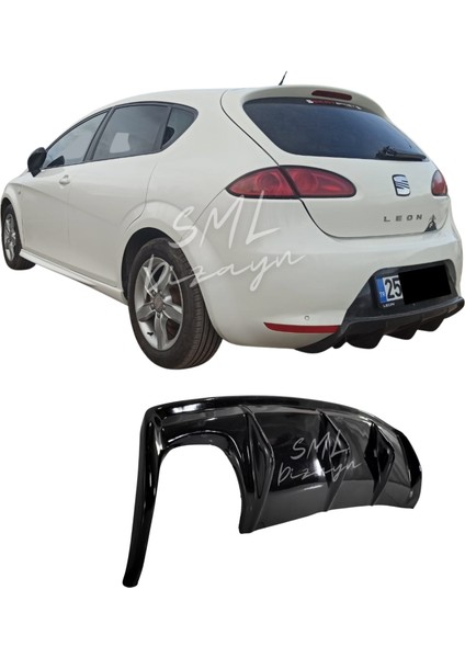 Seat Leon Mk2 Makyajsız Difüzör Leon-Arka-Ek-Difizör