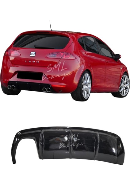 Seat Leon Mk2 Makyajsız Difüzör Leon-Arka-Ek-Difizör