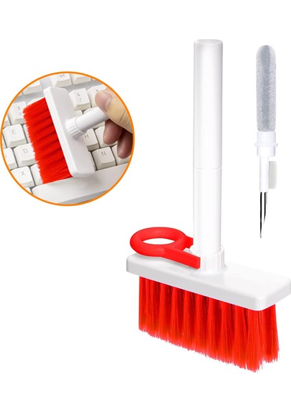 Turuncukoli Çok Fonksiyonlu Bilgisayar Temizleme Fırçası / Klavye Kablosuz Bluetooth Kulaklık Temizleme