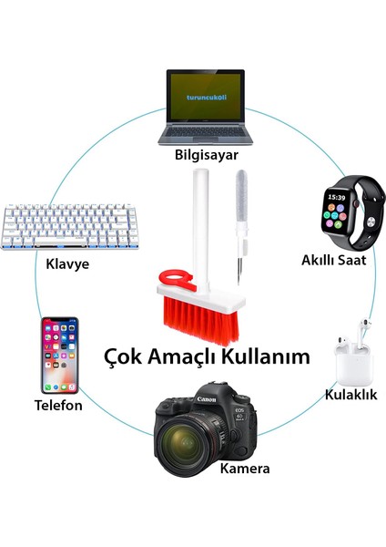 Turuncukoli Çok Fonksiyonlu Bilgisayar Temizleme Fırçası / Klavye Kablosuz Bluetooth Kulaklık Temizleme fiyatları