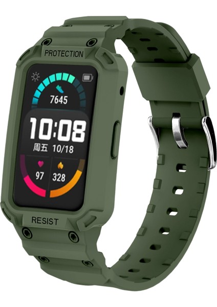 Huawei Watch Fit / Honor Watch Es Için Akıllı Bileklik Bandı - Yeşil (Yurt Dışından)