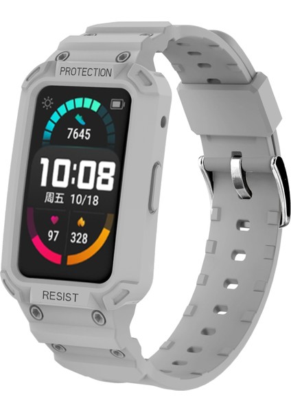 Huawei Watch Fit / Honor Watch Es Için Akıllı Bileklik Bandı - Açık Gri (Yurt Dışından)