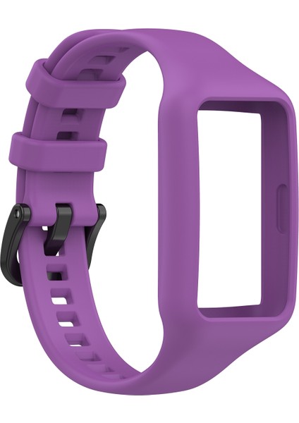 Huawei Band 7/6 Pro/6 Silikon Watch Band Için Akıllı Bileklik Bandı - Koyu Mor (Yurt Dışından)