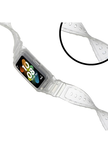 Huawei Band 7 / 6 / Honor Band 6 Için Akıllı Bileklik Bandı - Şeffaf (Yurt Dışından)