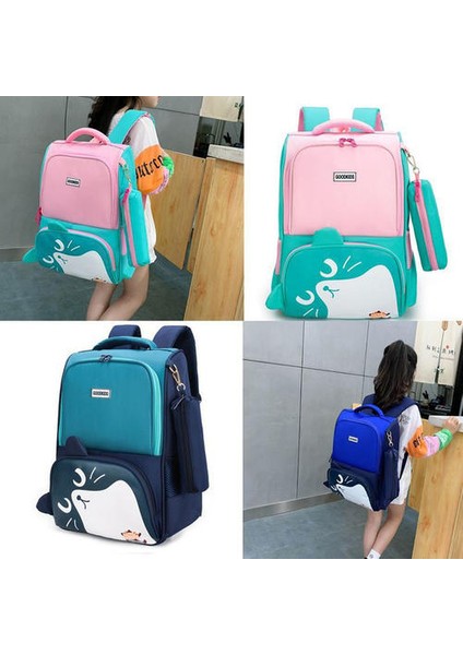 Kızlar Için Sevimli Karikatür Kedi Okul Sırt Çantası Ilkokul Çantaları Çocuklar Seyahat Sırt Çantaları Mochila Escolar (Pembe) (Yurt Dışından) fırsatları