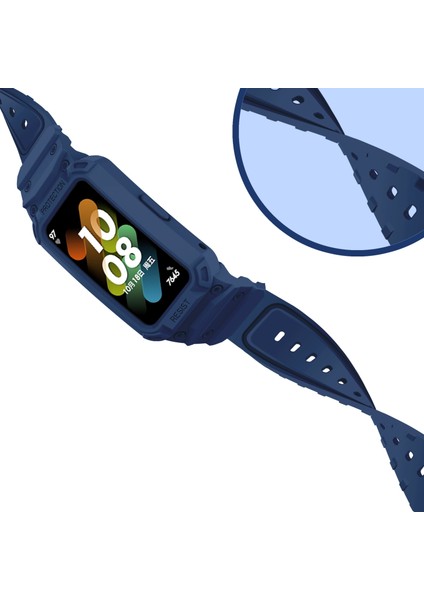 Huawei Band 7 / 6 / Honor Band 6 Için Akıllı Bileklik Bandı - Koyu Mavi (Yurt Dışından)
