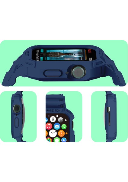 Apple Watch 7 45MM / 6 & Se & 5 & 4 44MM / 3 & 2 & 1 42MM (Gece Mavisi)