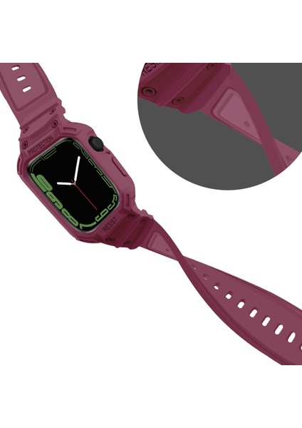 Apple Watch 7 45MM / 6 & Se & 5 & 4 44MM / 3 & 2 ve 1 42MM (Erik) Için Kayış