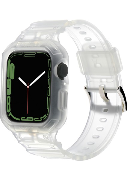 Apple Watch 7 45MM / 6 & Se & 5 & 4 44MM / 3 & 2 ve 1 42MM (Beyaz)(Yurt Dışından)