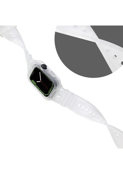Apple Watch 7 45MM / 6 & Se & 5 & 4 44MM / 3 & 2 ve 1 42MM (Beyaz)(Yurt Dışından) modelleri