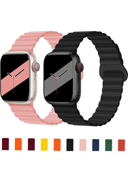 Apple Watch 7 41MM / 6 & Se & 5 & 4 40MM / 3 & 2 ve 1 38MM (Beyaz Turuncu) fiyatları