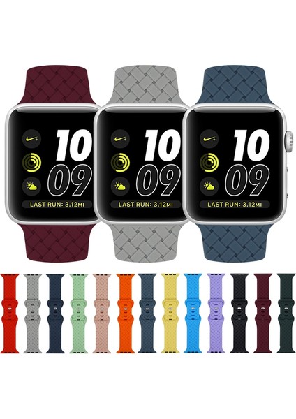 Apple Watch Serisi 7 45MM / 6 & Se & 4 44MM / 3 & 2 & 1 42MM (Gri) Için Örgü Doku Izleme Bandı fiyatları