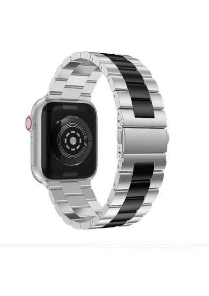 Apple Watch 741MM / 6 & Se & Se & 4 40MM / 3 & 2 ve 1 38MM (Gümüş Siyah)
