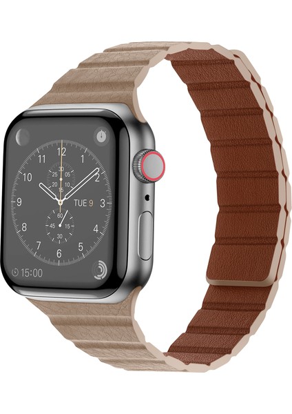 Apple Watch 745MM / 6 & Se & Se & 4 44MM / 3 & 2 ve 1 42MM (Haki)