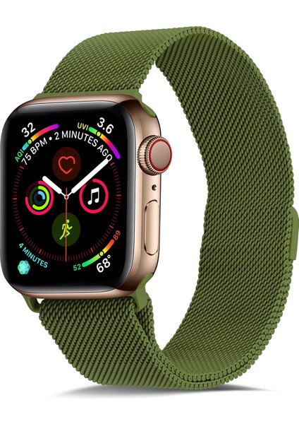 Apple Watch 7 45MM / 6 & Se & 5 & 4 44MM / 3 & 2 & 1 42MM (Çim Yeşili)