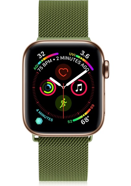 Apple Watch 7 45MM / 6 & Se & 5 & 4 44MM / 3 & 2 & 1 42MM (Çim Yeşili) modelleri