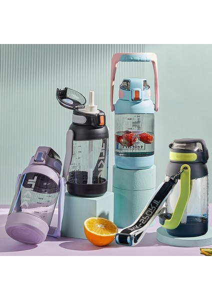 900ML Fitness Için Taşınabilir Matara - Gri (Yurt Dışından)