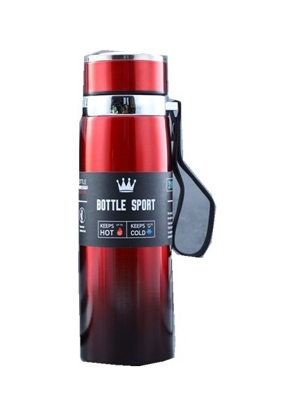 955 316 Paslanmaz Çelik Vakum Kupaları, Kapasite: 600 ml (Gradyan Kırmızı)
