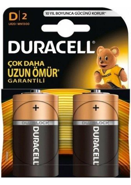 Pil Alkalin D Büyük Boy 2'li Pil LR20