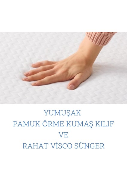 Lastikli Ortopedik Visco Yatak Koruyucu Yatak Pedi Tüm Ölçüler