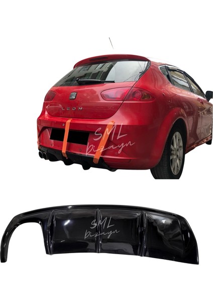 Seat Leon Mk2 Makyajlı Difüzör Leon-Arka-Ek-Difizör