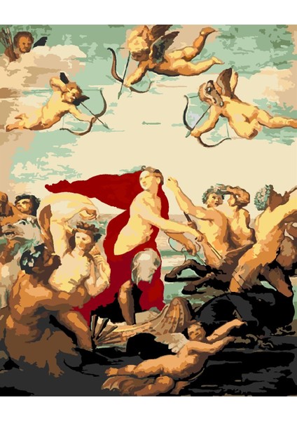 Rafael Galatae Zaferi Sayılarla Boyama Seti 50X65 cm Tuvale Gerili
