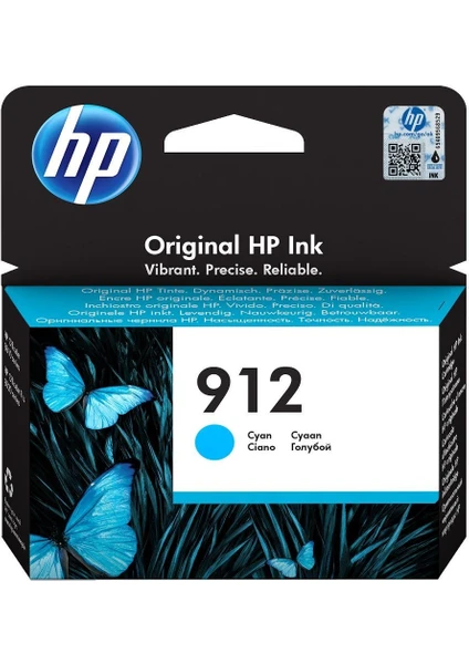 HP 912 3YL77AE Orjinal Mavi Kartuş