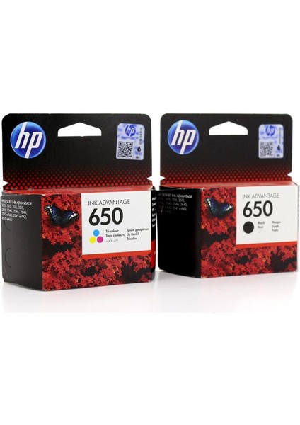 HP 650 CZ101A / CZ102A Set Orjinal Kartuş Avantaj Paket