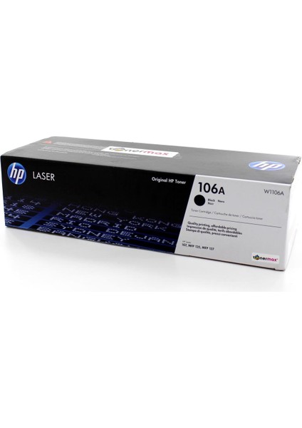 HP 106A W1106A Orjinal Toneri / 107A / 107W / Mfp 135W / Mfp 137FNW