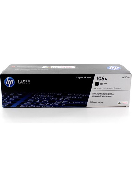 HP 106A W1106A Orjinal Toneri / 107A / 107W / Mfp 135W / Mfp 137FNW