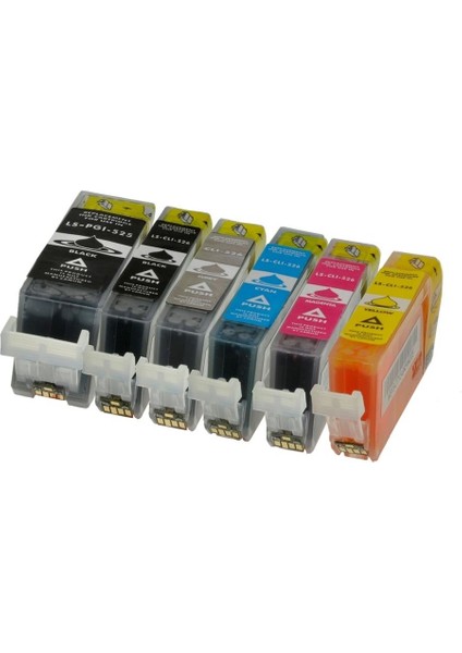 Canon PGI-525 Pgbk / CLİ-526 cmyk + Gy Muadil Kartuş Set