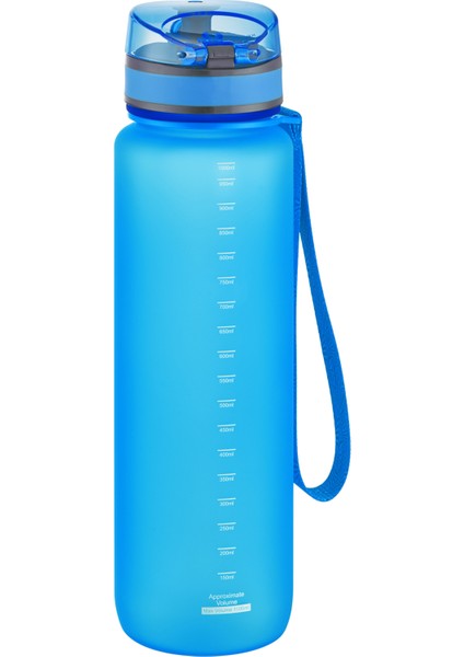 Tritan Su Matarası 1000 ml Mavi
