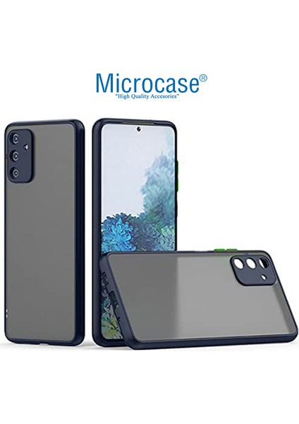 Samsung Galaxy M52 5g London Serisi Darbeye Dayanıklı Kılıf - Buzlu Mavi