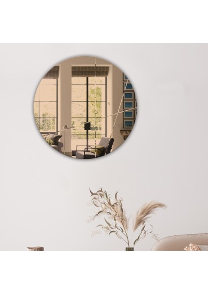 Ayna | Bronz Ayna | Tasarım Kanallı | Çap60cm