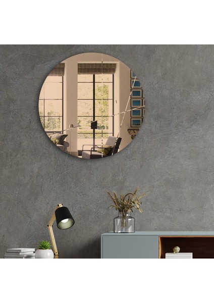Ayna | Bronz Ayna | Tasarım Kanallı | Çap60cm fırsatları
