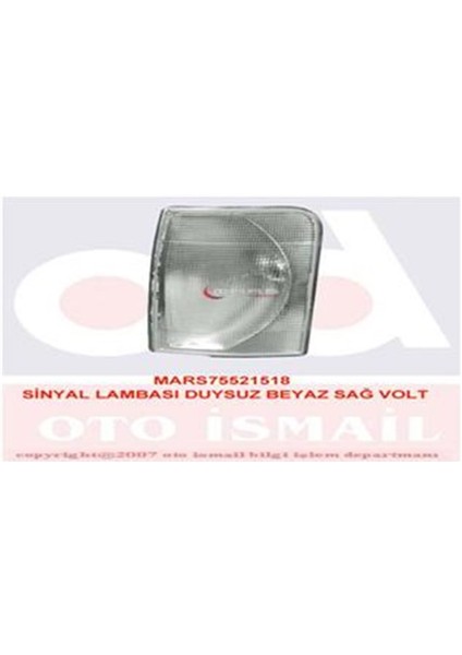 Mars Sinyal Lambası Duysuz Beyaz Sağ Volt Mars 521518