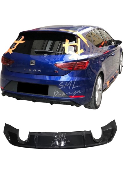 Seat Leon Mk3 Sağ-Sol Difüzör 2017 Leon-Arka-Ek-Difizör