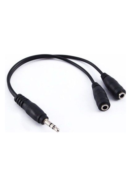Stereo Kulaklık Çoklayıcı 3.5mm Sterio Splitter Y Kablo fiyatları