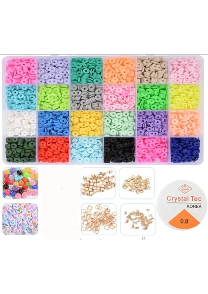 4800 Adet Fimo Pul Seti Dev Fimo Set Takı Aparatlı Malzeme