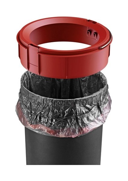 Pure S Kırmızı Çöp Kovası - 3 L