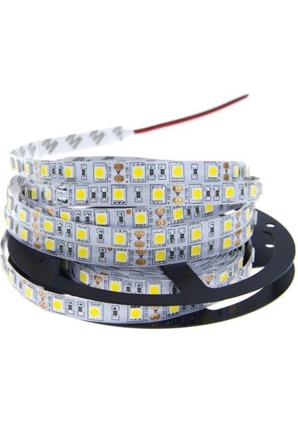 3 Çipli Kırmızı Şerit LED 10 METRE+12V Trafo Kuruluma Hazır Set