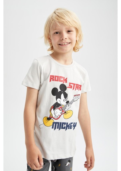 Erkek Çocuk Disney Mickey & Minnie Kısa Kollu Şort Pijama Taıkım X5090A622HS indirimleri