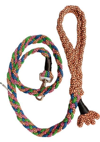 Köpek gezdirme tasması floş bağ örme renkli genişlik:2cm gezdirme kayışı:120cm dog leash B7-1