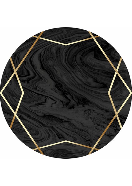 Dijital Baskılı Kaymaz Taban Yıkanabilir Yuvarlak Salon Halısı ve Mutfak Halısı NHY-HT-1098